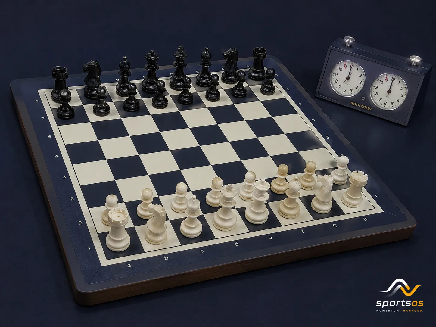 Club chess set for casual corporate play
