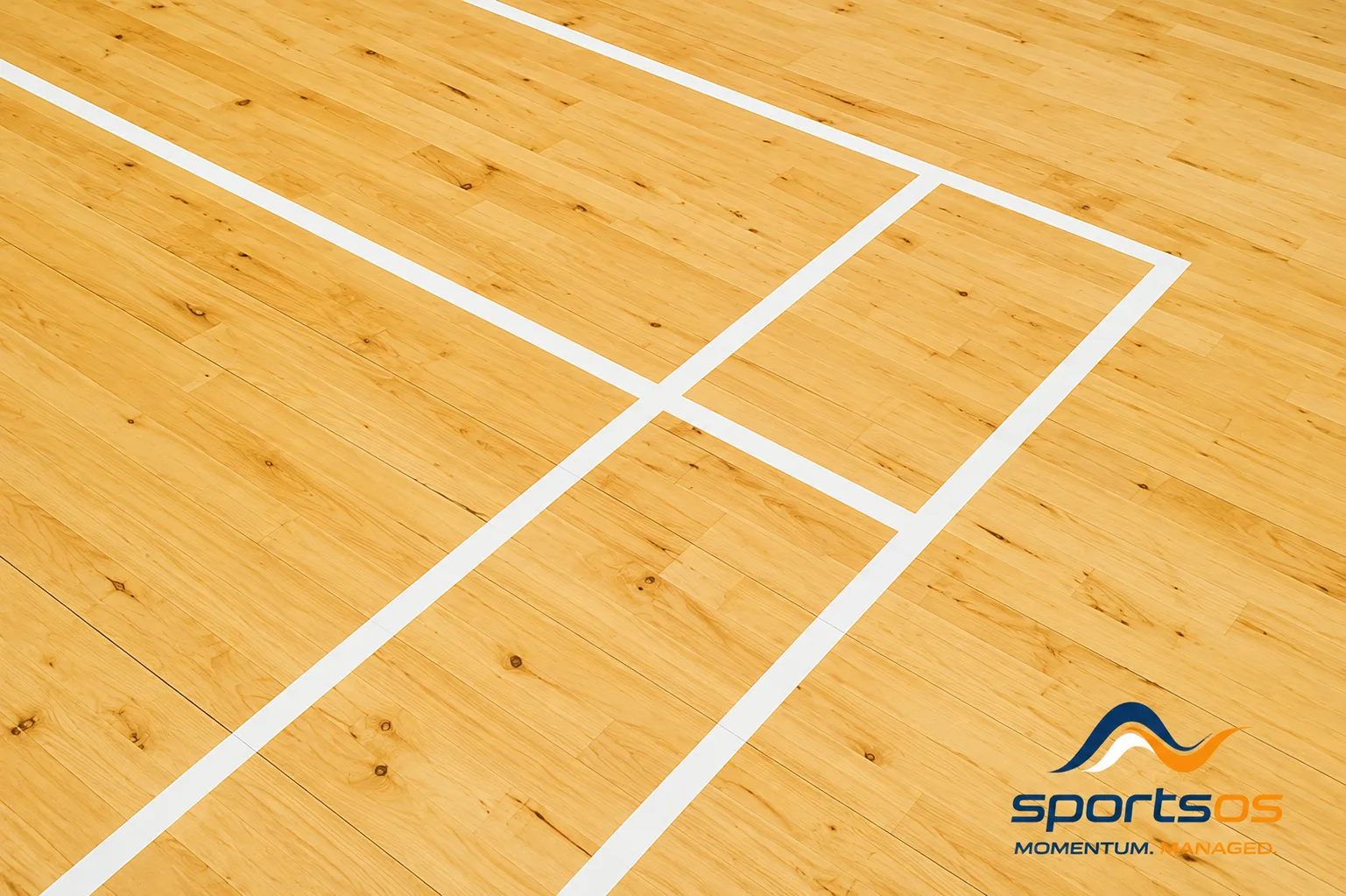 Wooden sprung court floor