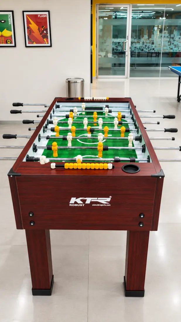 Siemens: foosball and table tennis in a game room off the working floor