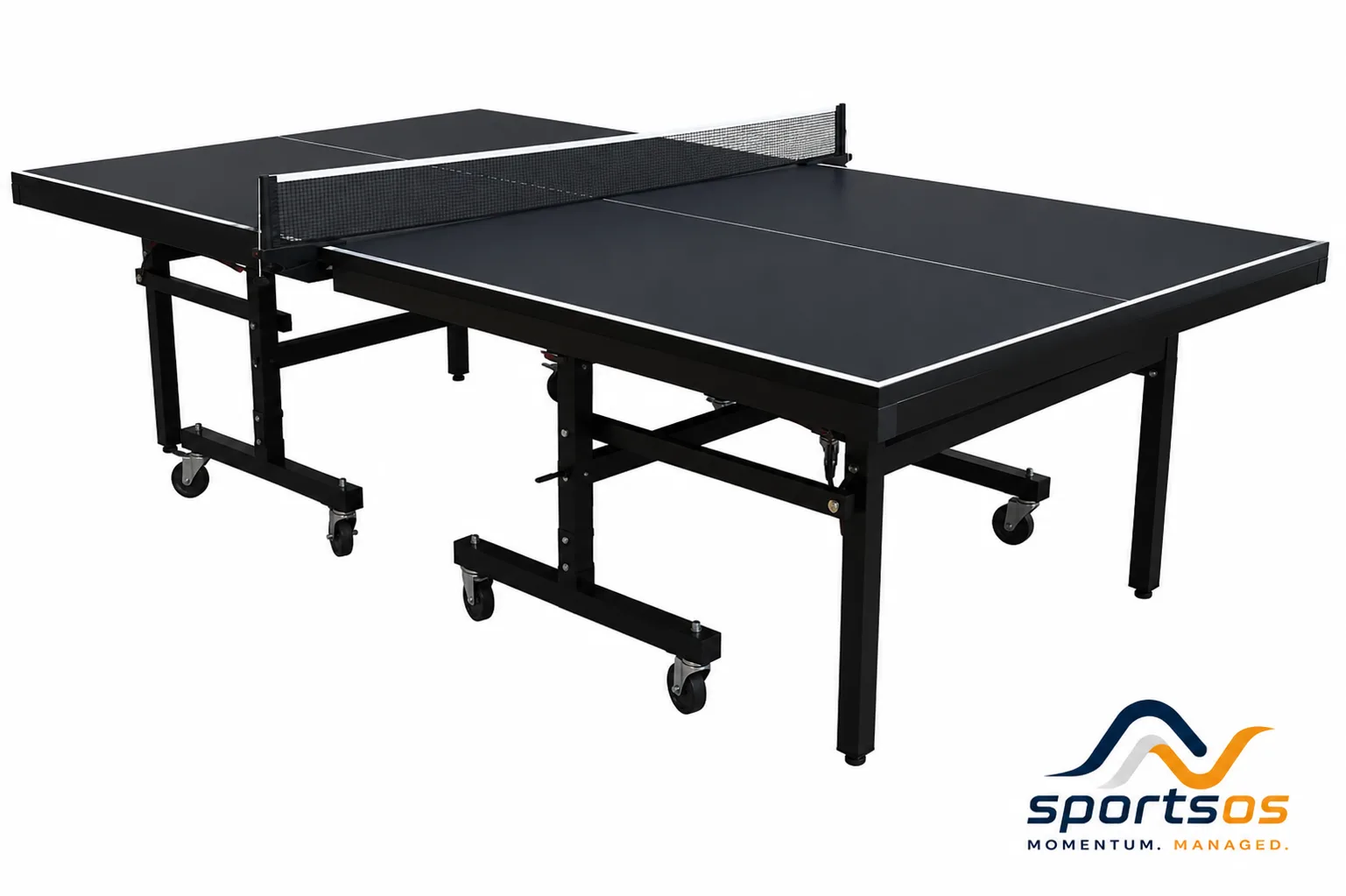 Competition grade table tennis table, black top